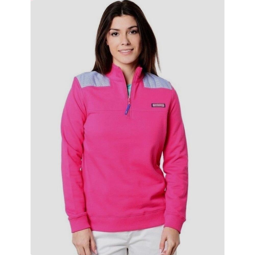 Vineyard Vines Pink‎ Shep Pullover Sweater Women’s Size Medium